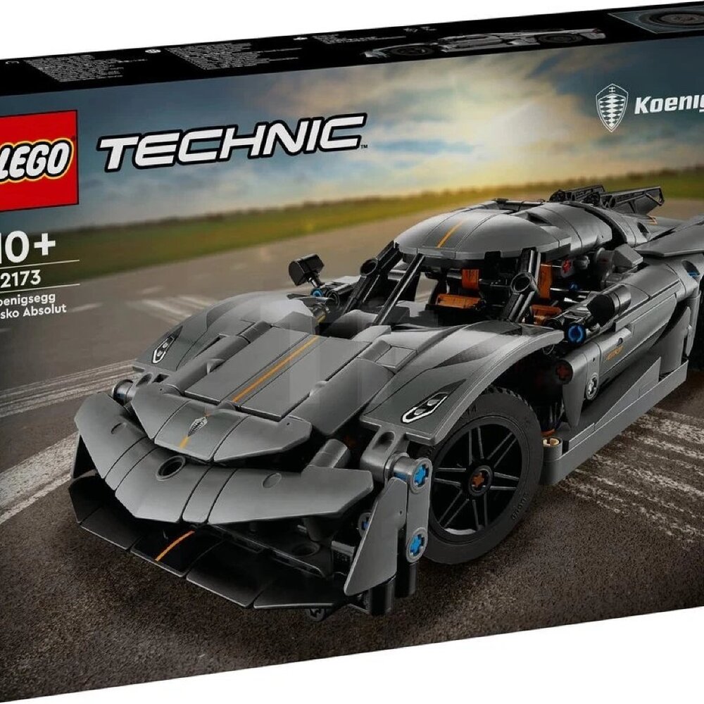 NEW LEGO Technic Koenigsegg Jesko Absolut Gray Hypercar Sport Car - 42173